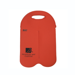 Custom promotion insulated portable Neoprene 2 can wine candy carrier cooler bag bottle holder tote bag