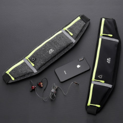 reflective waterproof sports running belt with bottle holder waist bag custom logo
