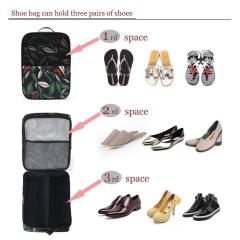 foldable zip tote carry shoes bag