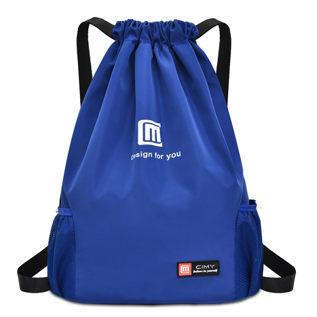 Good quality polyester drawstring basketball soccer backpack bag