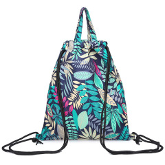 Lovely customised colored school drawstring backpack bag