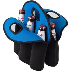 Customized Neoprene 6 Bottles 12 cans  Insulated Cans Tote Beer Holder Beverage Carrier Insulated Bottle Cooler Bag