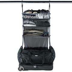 2 in 1 hanging garment duffel bag suit business wheeled travel Trolley Bag with Garment Rack