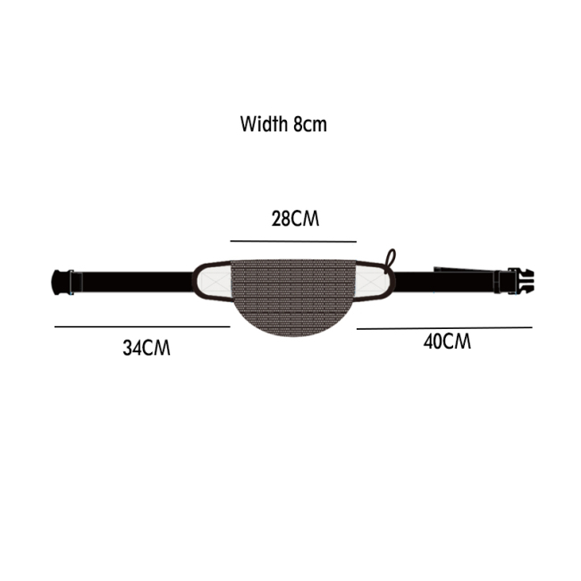 custom waterproof sports mens women fanny pack waist bag sublimation waist trainer packaging bag