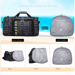 competitive price for outdoor waterproof large capacity fashion travel bag foldable sports gym bag