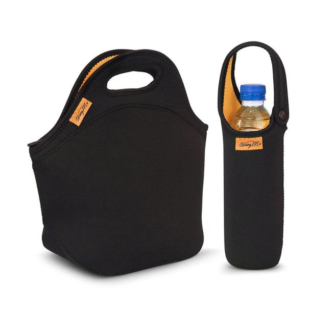 custom Soft Material High Quality Insulated neoprene lunch tote cooler bag for lunch box bottle carrier