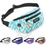 custom logo print Waterproof fanny pack women wholesale pouch waist bags for sports running jogging