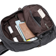 15.6 vintage canvas usb charging laptop  backpack