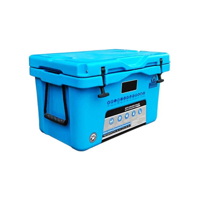 45L Large Fishing Storage Cooler Box Outdoor Plastic Utility Dry Container Ice Box