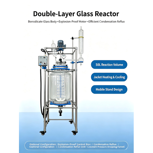 Explosion-proof Double-layer Glass Reactor