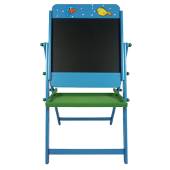 Tablero de silla de madera XL10138 / Mensajes de dibujos / Escritorios para imagen de niños / Producto publicitario / Tarjetas de arte de arena Pizarra de madera plegable
