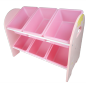 La mayoría de los gabinetes / estantes de almacenamiento populares de los niños de la cesta de juguetes para el proveedor del gabinete del juguete de 2 capas