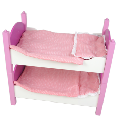 XL10221 Cama para niños Litera Juguetes educativos Rosa Juguetes para cama de bebé