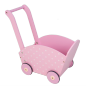 Chariot à provisions rose en bois pour enfants XL10219
