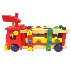 XL10140 DIY Entellectual Trucks Toy Madera para niños Juguetes Color Building Block