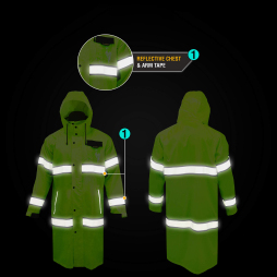 Waterproof Trench Coat Womens Men Rain Coat Long Hooded Raincoat