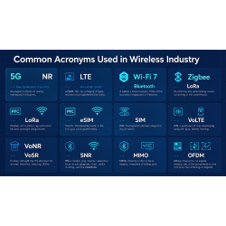 Common acronyms used in wireless industry