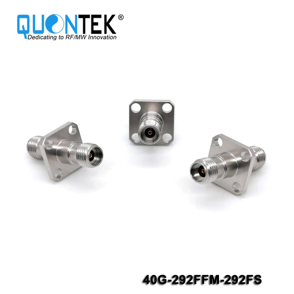 Precision adapter,2.92mm female to 2.92m female,Flange mounted,40GHz