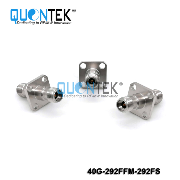Precision adapter,2.92mm female to 2.92m female,Flange mounted,40GHz