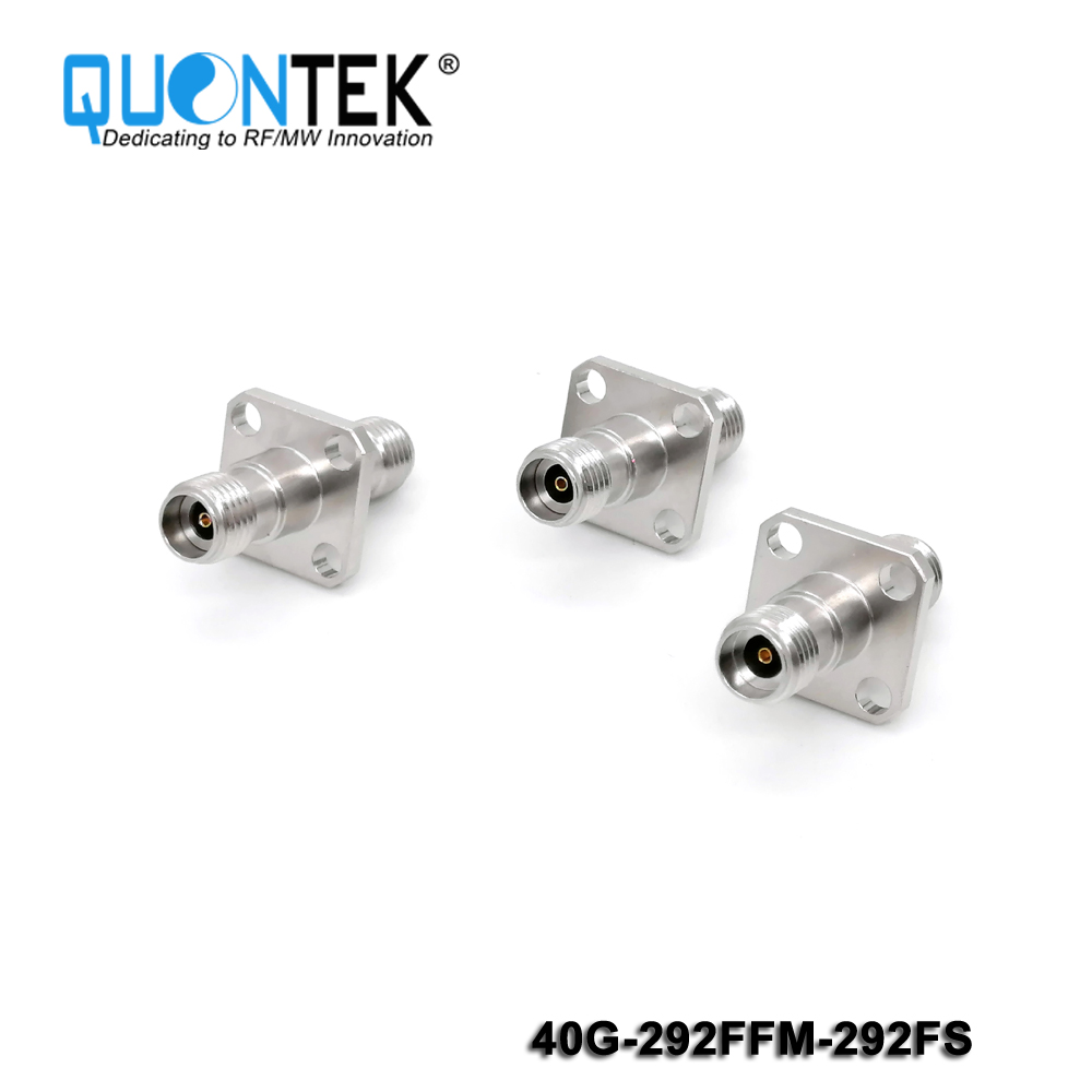 Precision adapter,2.92mm female to 2.92m female,Flange mounted,40GHz