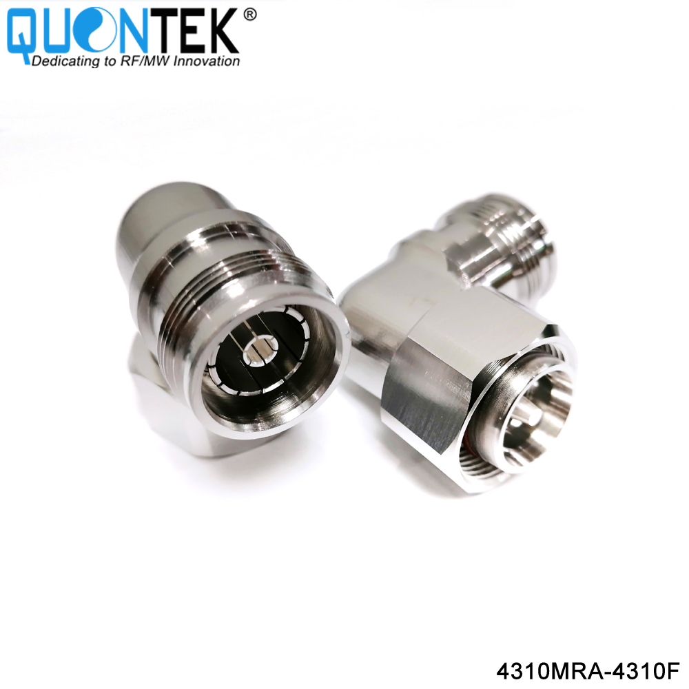 Low PIM Adapter,4.3-10 male RA to 4.3-10 female