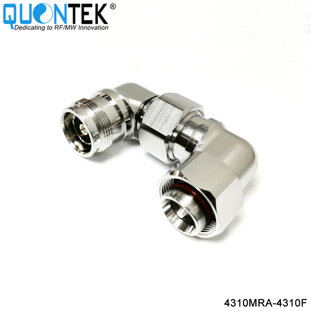 Low PIM Adapter,4.3-10 male RA to 4.3-10 female