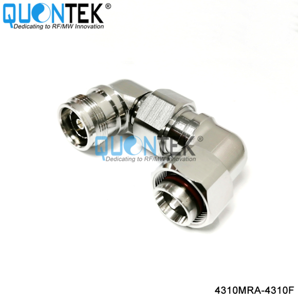 Low PIM Adapter,4.3-10 male R/A to 4.3-10 female