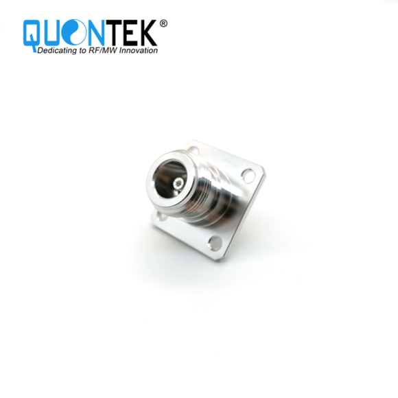 Low PIM Adapter,N Female to QMA Female,Flange mounted