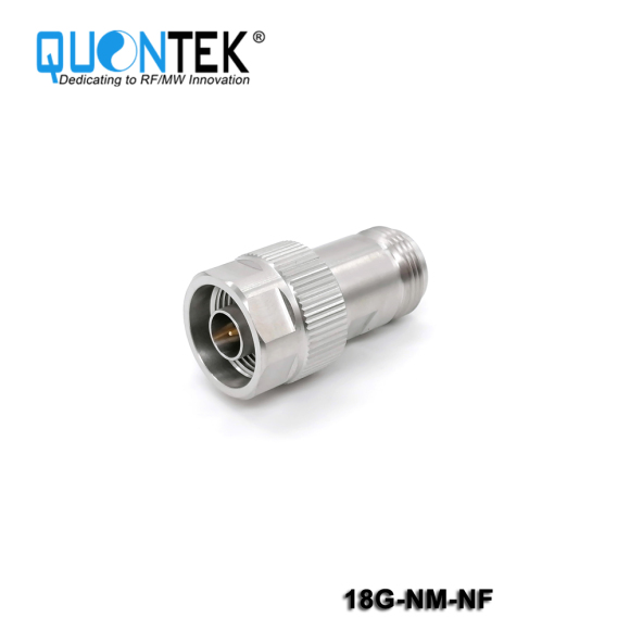 Precision adapter,N male to N female,18GHz,Stainless steel