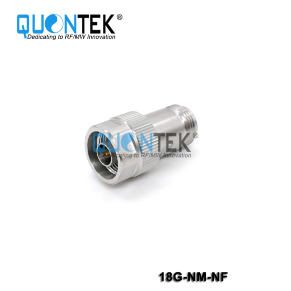 Precision adapter,N male to N female,18GHz,Stainless steel