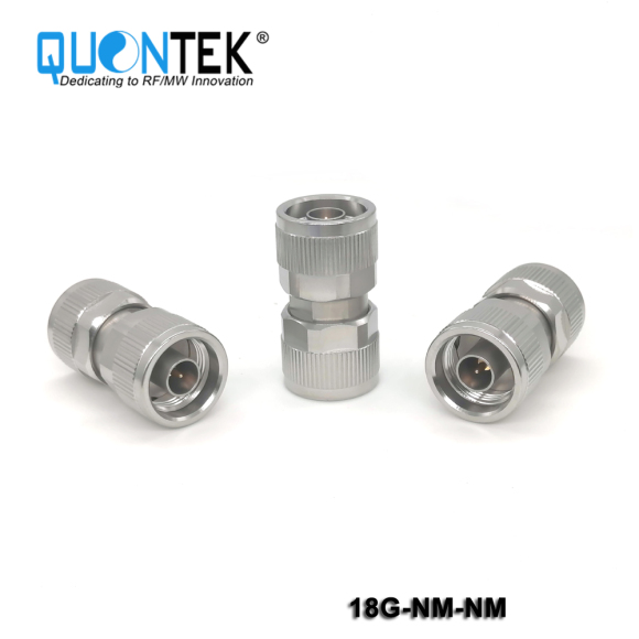 Precision adapter,N male to N male,18GHz,Stainless steel