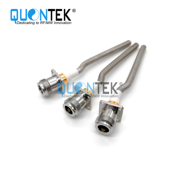 N Female with 4-Hole Flange Mounting,with RG401 cable