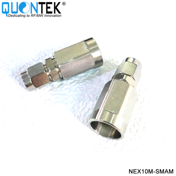 Low PIM Adapter,NEX10 male to SMA(3.5MM) male
