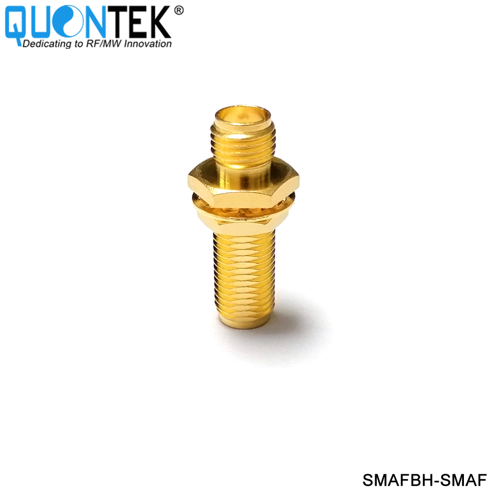 Standard adapter,SMA Female to SMA Female,Bulkhead mounted