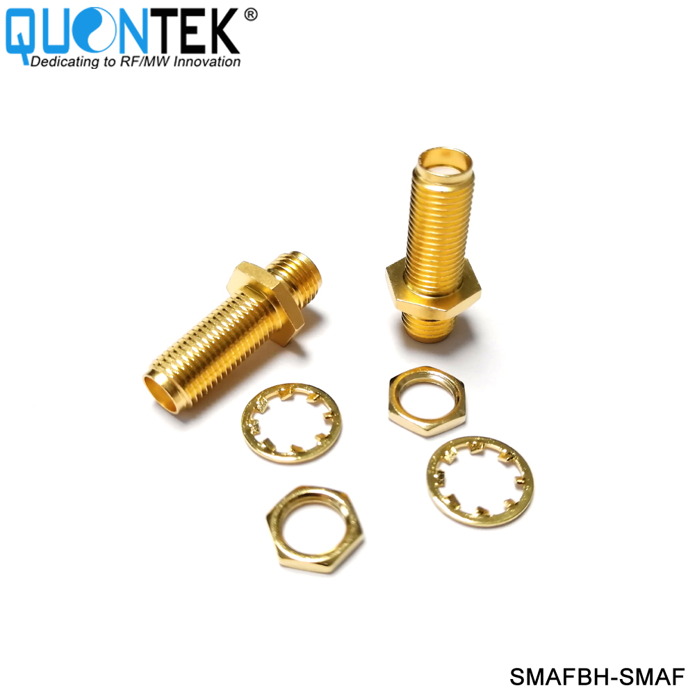 Standard adapter,SMA Female to SMA Female,Bulkhead mounted