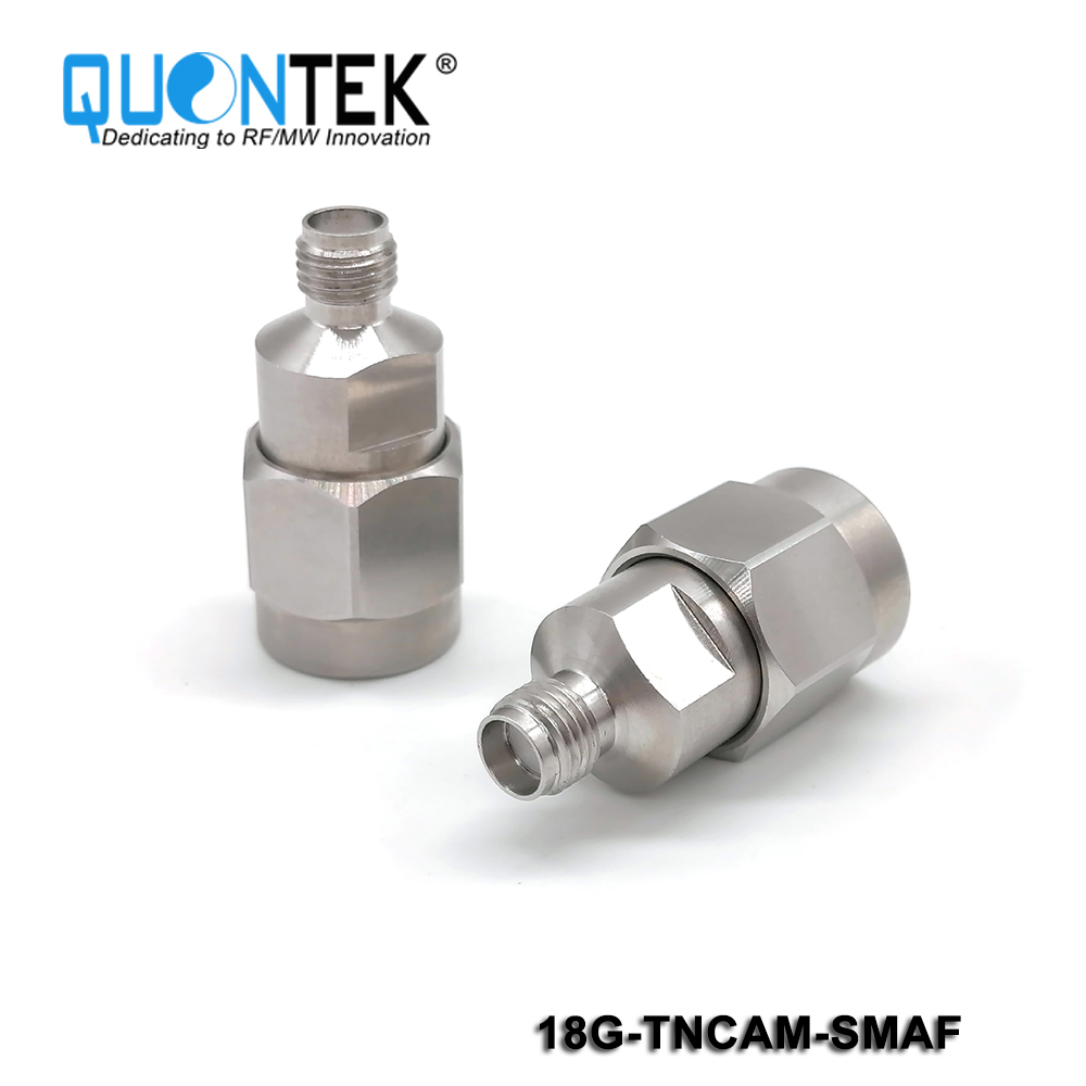 Precision adapter,TNCA male to SMA female, 18GHz