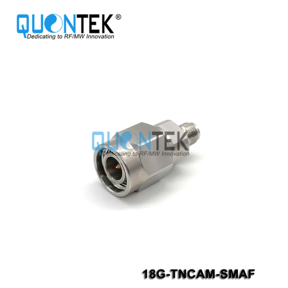 Precision adapter,TNCA male to SMA female, 18GHz