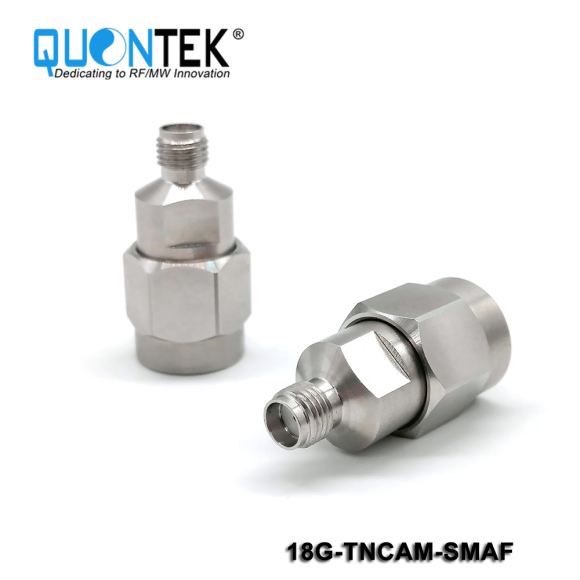 Precision adapter,TNCA male to SMA female, 18GHz