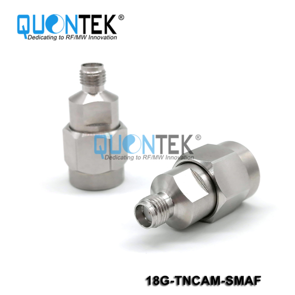 Precision adapter,TNCA male to SMA female, 18GHz