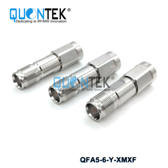 Fixed Attenuator, NEX10 male to NEX10 female,5watt,DC-6GHz
