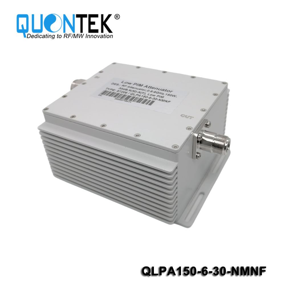 Low PIM Fixed Attenuator,150watt,0.6‐6GHz,30dB,N Connector