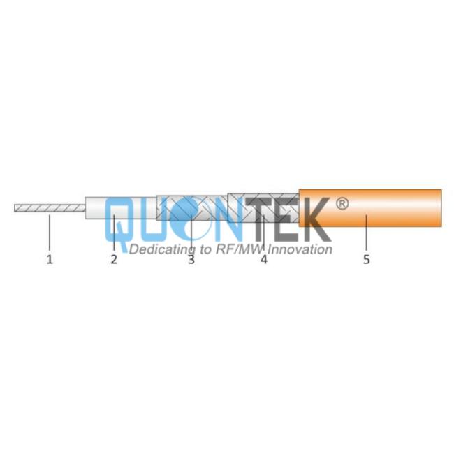 Flexible RG316D Coax Cable Single Shielded with FEP Jacket