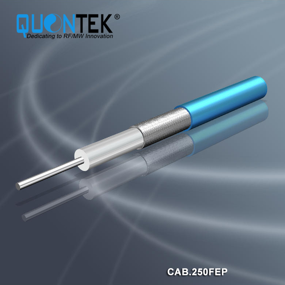 Semi-flexible .250 Coax Cable Single Shielded with FEP Jacket