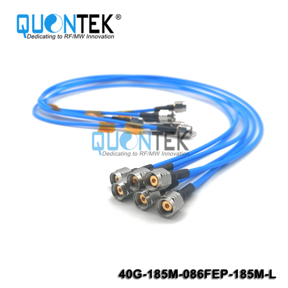High performance cable Assembly,1.85mm male to1.85mm male with 086FEP cable,to 40G