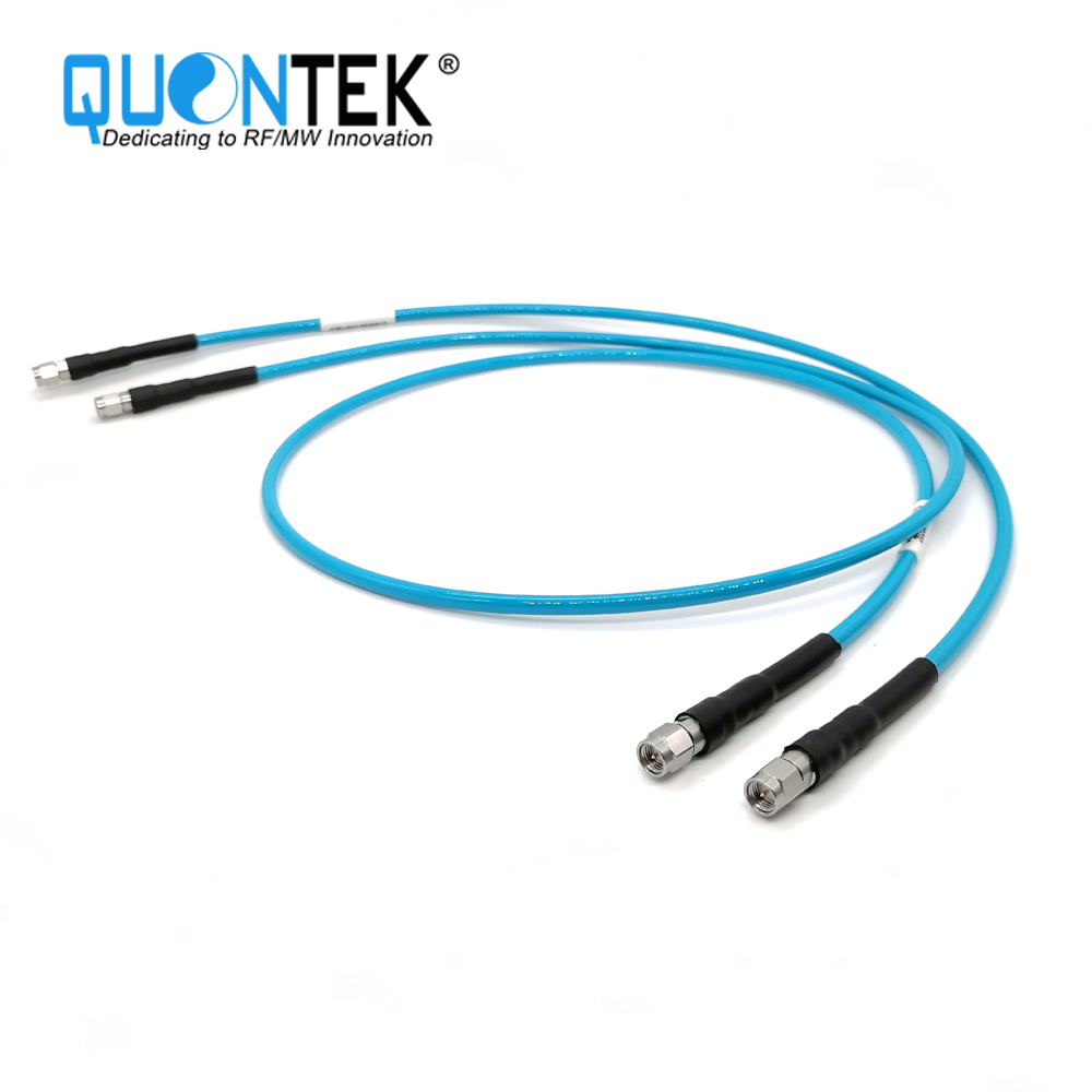 High Frequency cable assembly,SMA Male to SMA Male with QTC400TPU cable,to20GHz
