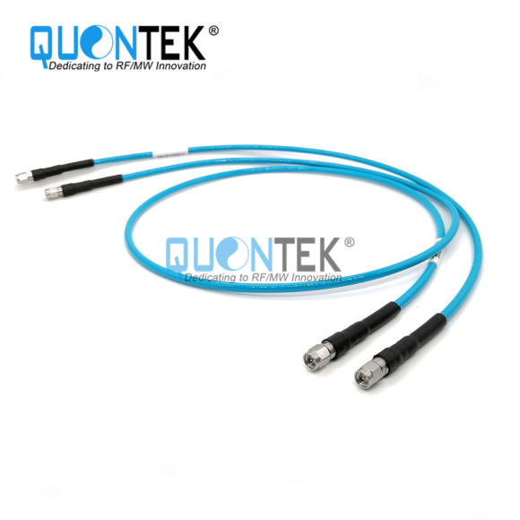 High Frequency cable assembly,SMA Male to SMA Male with QTC400TPU cable,to20GHz