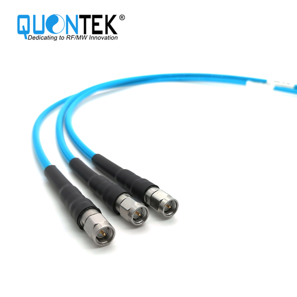 High Frequency cable assembly,SMA Male to SMA Male with QTC400TPU cable,to20GHz