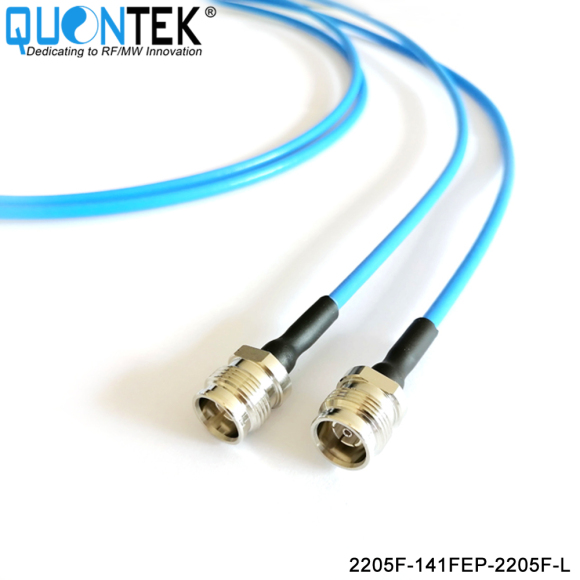 Low PIM cable assembly,2.2-5 Female to 2.2-5 Female with .141"Simi-flexible Cable