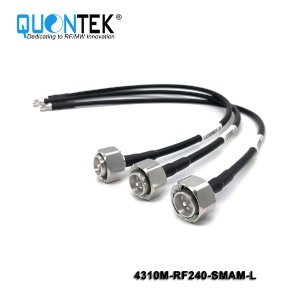 Cable Assembly,4.3-10 male to SMA male with RF240 cable