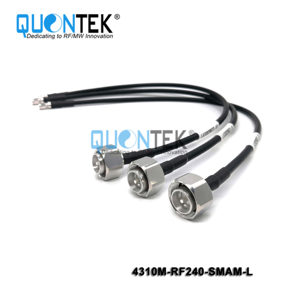 Cable Assembly,4.3-10 male to SMA male with RF240 cable